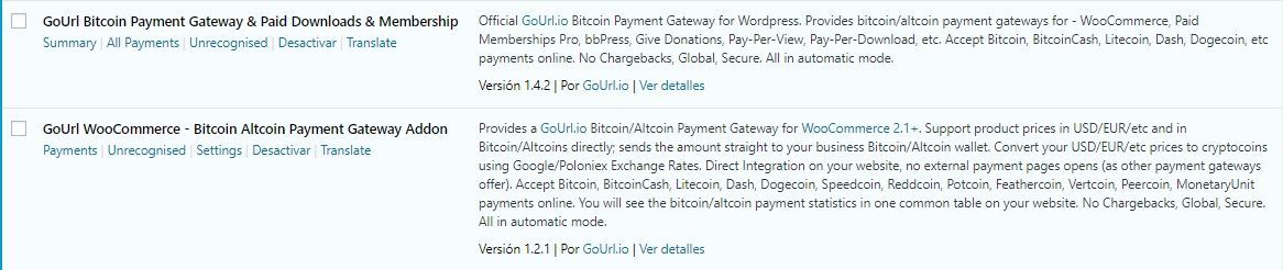 instalar plugin bitcoin para wordpress