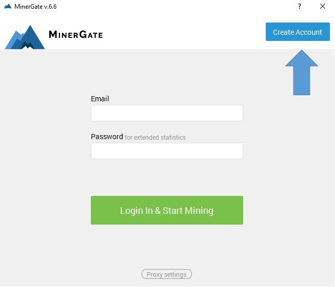 crear cuenta minergate