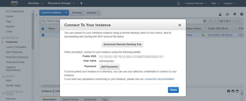 10 Click en conect y descargar escritorio