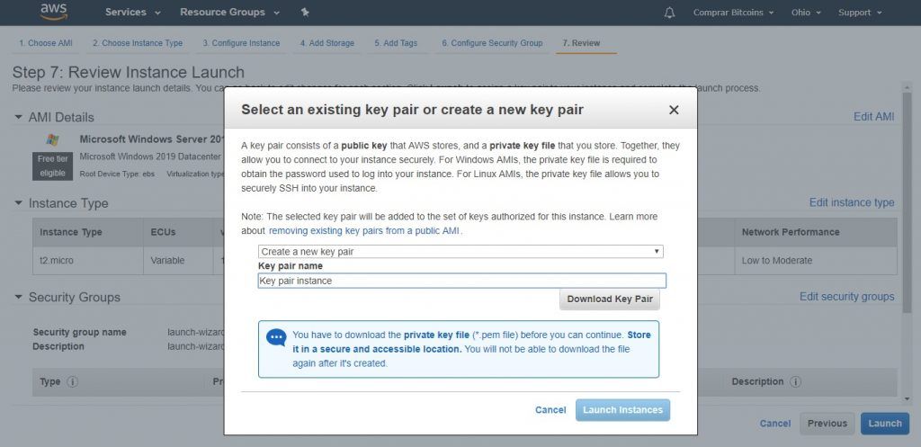 8 Crear par contraseñas descargar y lanzar