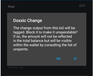 11 Doxxic change cantidad no mezclada
