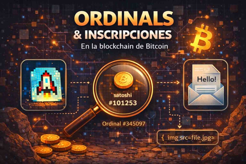 Ordinals de bitcoin e inscripciones en la blockchain